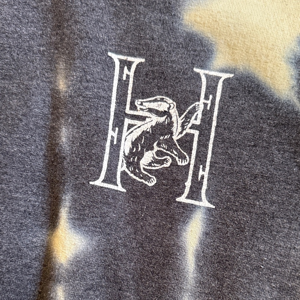 Harry Potter Hufflepuff Acid Washed Crewneck Sweater - Picture 3 of 5